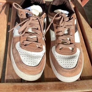 Diadora Brown White Leather Low Top Men's Sz 8